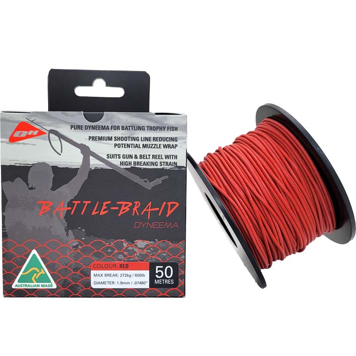 Ocean Hunter Battle-Braid Dyneema (Red)